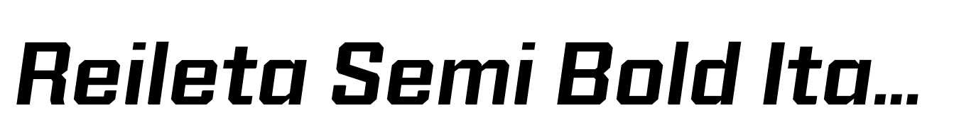Reileta Semi Bold Italic